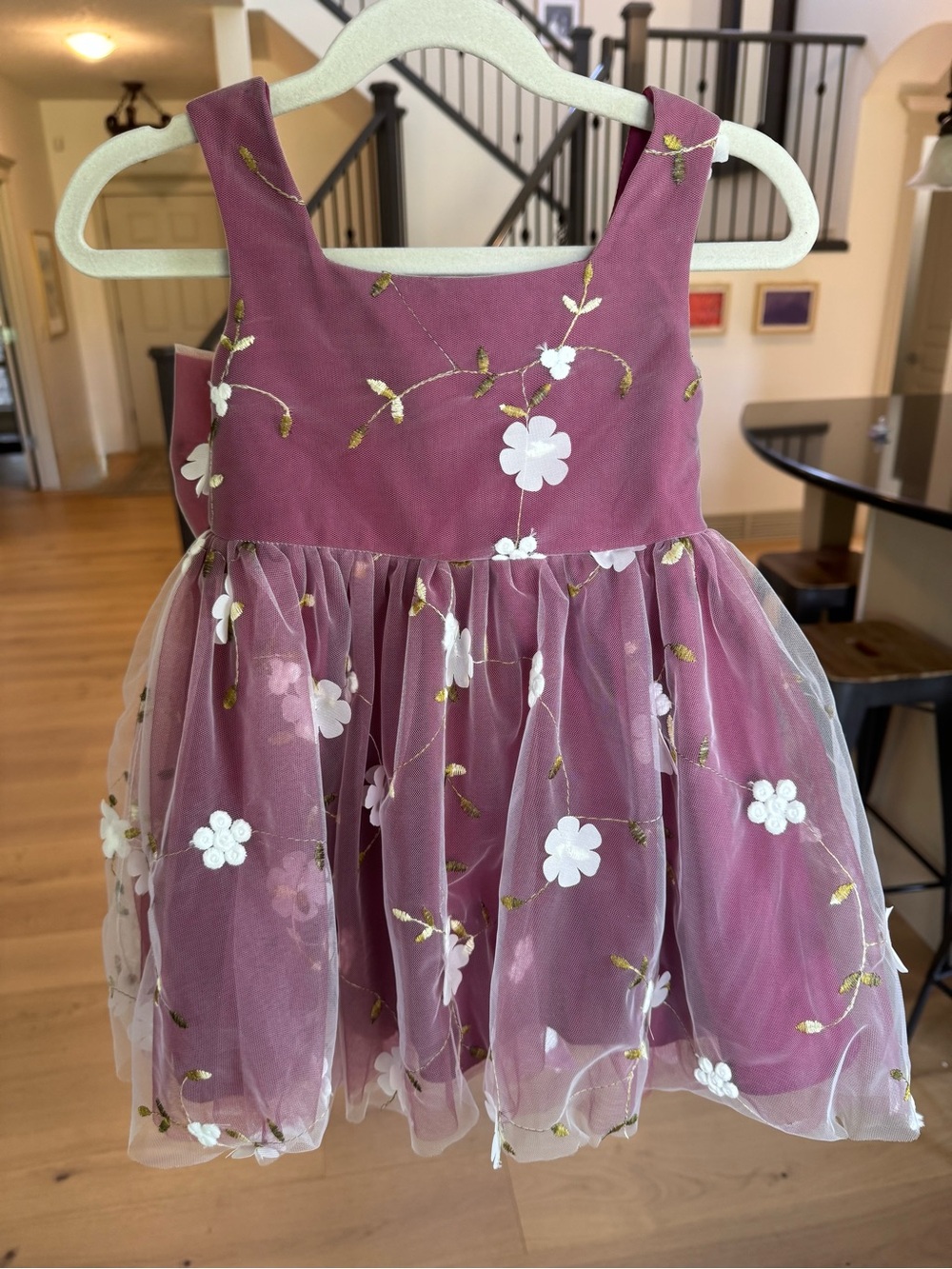 Azazie mulberry flower girl dress